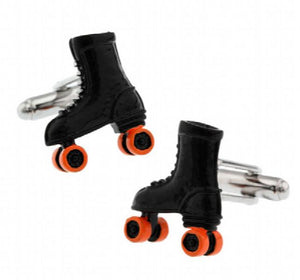 Arrival 3D Skating Shoes Cuff Links Roller Skating Men's Cufflinks