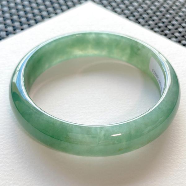Zheru Jade Bracelet 54-64mm Light Green Princess Jewelry