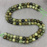 Green Garnet 6/8/10mm Natural Stone Loose Beads for DIY Jewelry