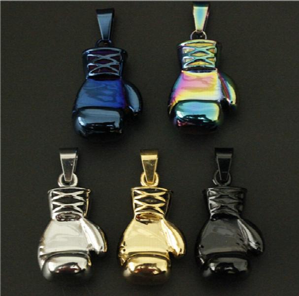 Colorful Men's Huge Punk Gothic Biker Heavy Boxing Glove Pendant
