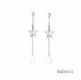 Star Earrings Silver BGEX33-S