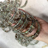 Crystal Green-phantom Quartz Stone Beads Bracelet Natural Gemstone Jewelry