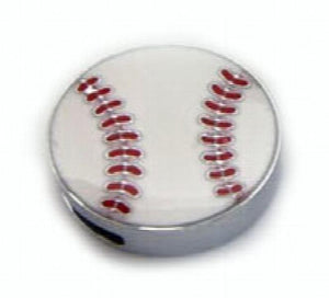 100PCS 8MM Baseball Alloy Sport Slide Charms For Wristband Bracelet