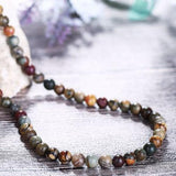Natural Multi-Color Pica Gem Beads 6x6mm