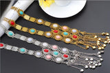 Vintage Pine Stone Necklace with Long Ornaments