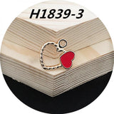 100PCs 17*18MM Enamel Heart Charms Oil Drop Necklace Pendants