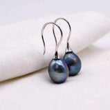 Baroque Freshwater Pearl Earrings 925 Silver Hook