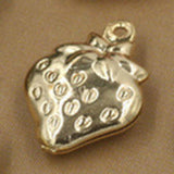 BoYuTe 100Pcs 15*11*4MM Metal Strawberry Pendant DIY Jewelry Accessories
