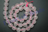 Rose Quartz Stone Round Loose Beads DIY Jewelry Necklace Making