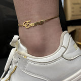 Personalized Name Anklet Stainless Steel Jewelry for Women