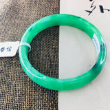 Zheru Jewelry Natural Jadeite Bracelet Green Double 54-62mm Princess Jade