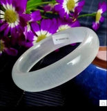 Natural Jade Ice Transparent Bracelet Bangle Lucky Jewelry