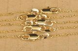 5PCS 18'' Yellow Necklaces Chain Lobster Clasp Pendant Jewelry