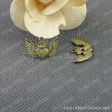 100pcs Antique Bronze Wing Shape Charms Pendants for Jewelry Necklace Findings