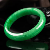 Zheru Nat. Burmese Emerald Green 54-64mm Bracelet Princess Jewelry