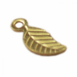 Metal Brass Stamping Leaf Charms 3*9MM 1000pcs for Jewelry Making