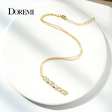 Doremi 6mm Number Necklace Personalized Nameplate Birthstone Chain for Women