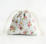 12PCS Jewelry Linen Cotton Pouch Drawstring Bag