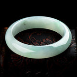 Natural Burmese Jadeite Light Green Bracelet 54-64mm
