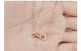 Bohimia Jewelry S925 Sterling Silver Number 8 Cross Necklace for Women