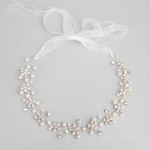 Pearl Flower Bridal Headband Wedding Hairband