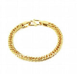 Golden Plated Copper Snake Chain Bracelet for Women