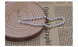 925 Silver Bracelet 5MM Beads for Women Engagement Wedding