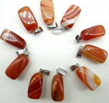Purple Quartz Crystal Agate Stone Beads Pendant for DIY Jewelry Making