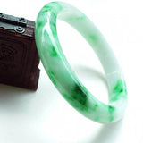Zheru Jewelry Natural Burmese Jade Two-Tone Bracelet Princess Jewelry