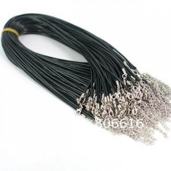 1.5MM 100Pcs Round Waxed Cotton Necklace Cords Ropes With Hooks