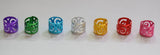 1000Pcs Plated Flower Filigree Hair Dreadlock Bead Cuff Clip 8x9mm Dia.