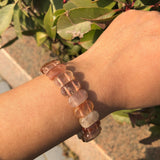 Colorful Rutilated Quartz Bracelet for Healing