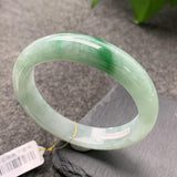 Zheru Natural Burmese Jade Light 54-62mm Bracelet Princess Jewelry