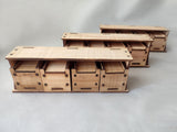 Wooden Jewelry Box, 4-Drawer Organizer, Beads Storage Container