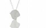 Pug Necklace Silver Plated Dog Pendant