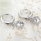 S925 Crystal Zircon Diamond Zircon Earrings