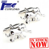 Elephant Cufflink Cuff Link Set - 2 Pairs