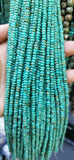 16inch African Turquoise Rondelle Beads for Jewelry Making