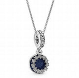 925 Silver Sparkling Starfish Pan Necklace