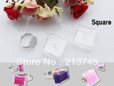 20 sets 20*20mm Glass Bubble Globe & Ring Set Pendant