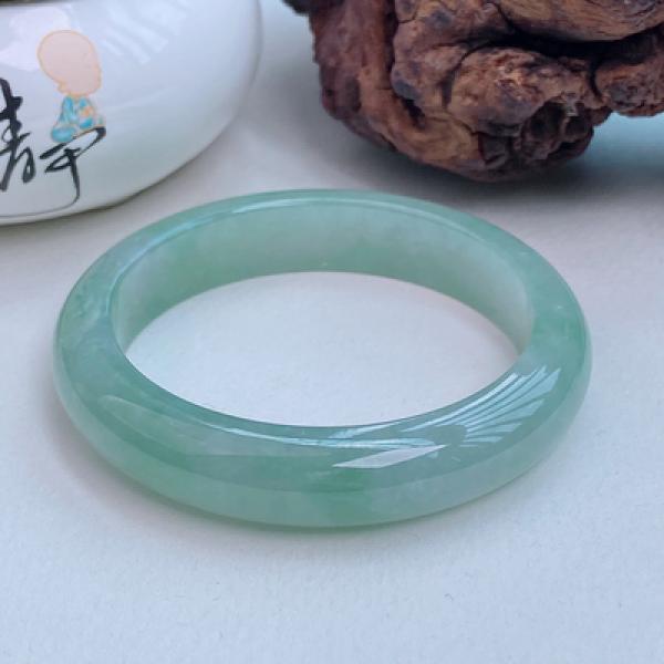 Zheru Natural Burmese Emerald Light Green Bracelet for Mom and Girlfriend