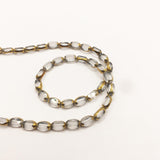 48Pcs/Lot 4x6mm Glass Oval Beads Charms Jewelry Making DIY Supplies