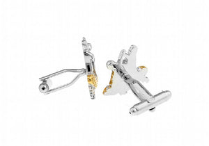 Men Cufflinks Brass Colour Dance Cuff Links