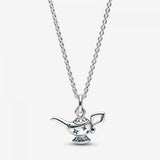 925 Sterling Silver Snowflake Zircon Necklace Wedding Jewelry