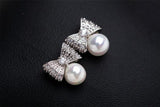 Clear Pearl Earrings Classic Jewelry for Women