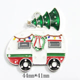 10pcs/bag Christmas Series 2: Rhinestone Snowman,Angel Girl Enamel Santa Pendant