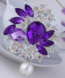 Ruiday Flower Brooch Pins Scarf Wedding Gift DIY Jewelry Accessories