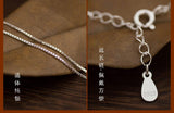 925 Sterling Silver Ginkgo Pendant Necklace for Women