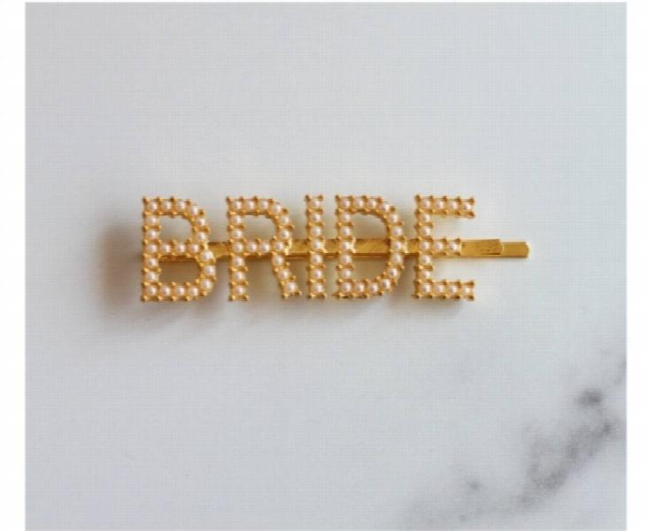 Shining Stainless Steel Letter Hair Clip Styling Tool