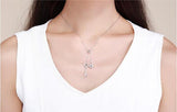 Heart Lock Chain Pendant Necklace 925 Sterling Silver Romantic Jewelry